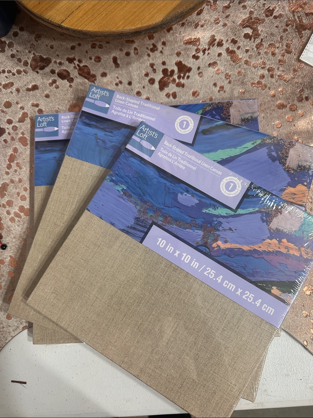 NWT Natural Linen Canvas Panel set